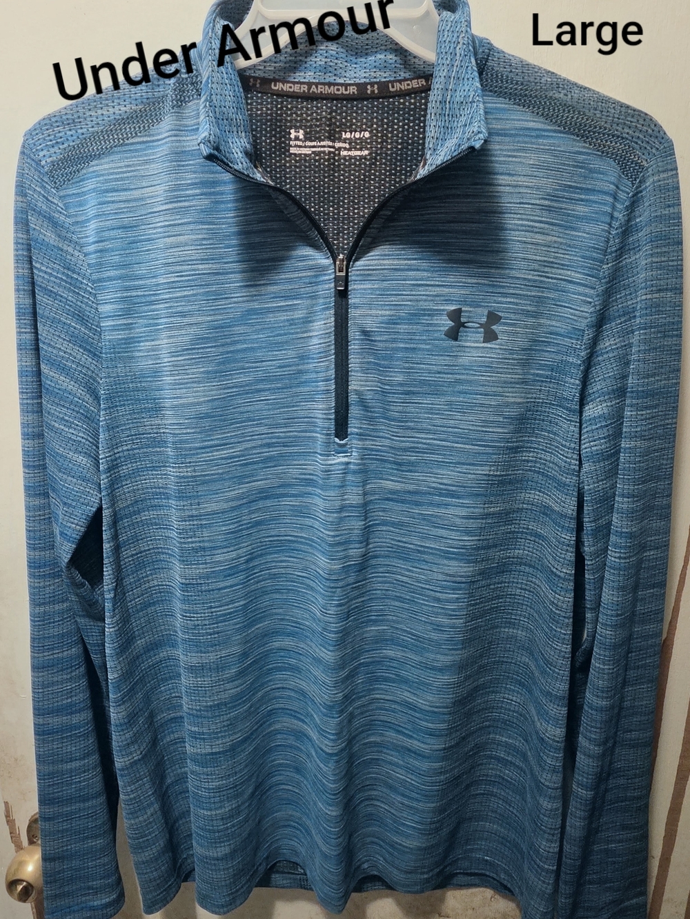 Under Armour Teal/Blue Quarter-Zip Performance Jacket
